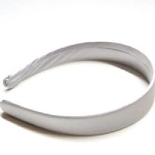 25mm pale grey satin hair band